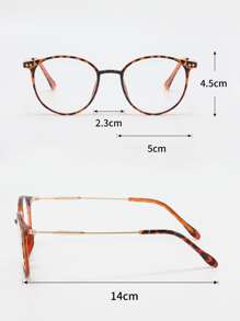 1 pieza Gafas de mujer con lentes transparentes de estilo minimalista y casual, adecuadas para salir, ir a la escuela, ir al trabajo - Multicolor - Ver 7