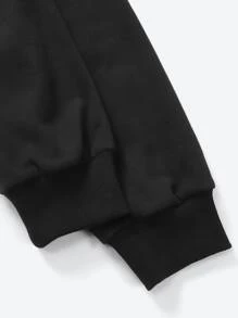 Tay Mills Figure Graphic Drop Shoulder Sweatshirt - Black - View 6