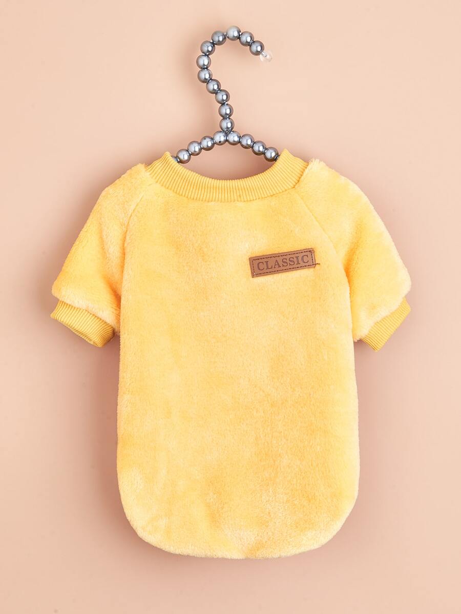 1入組字母圖案寵物運動衫