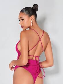 SHEIN BAE Body mit Band auf Rücken