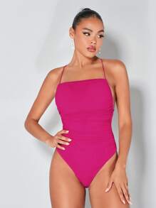 SHEIN BAE Body mit Band auf Rücken