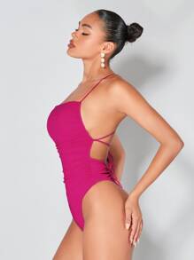 SHEIN BAE Body mit Band auf Rücken