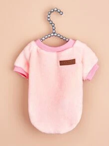 1入組字母圖案寵物運動衫 - 粉色 - 查看 2