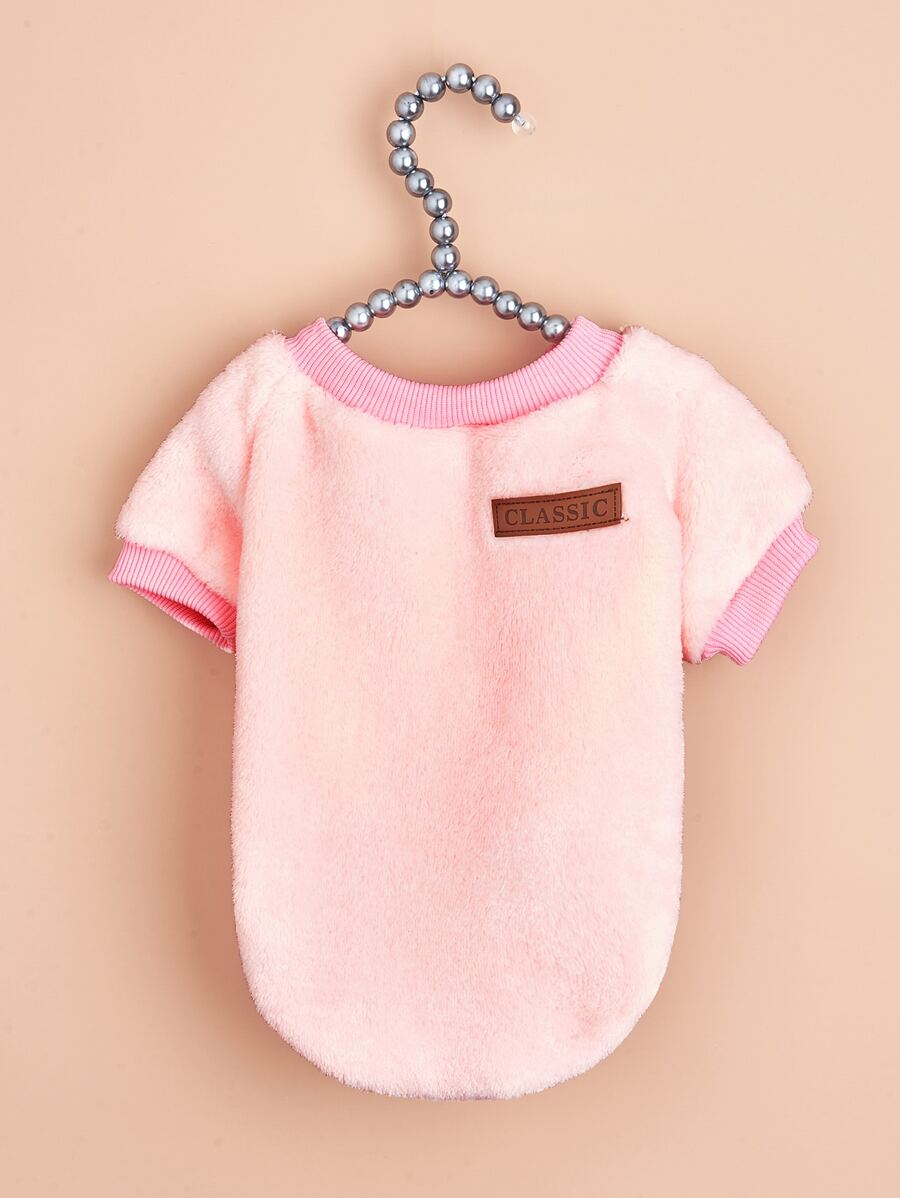 1入組字母圖案寵物運動衫