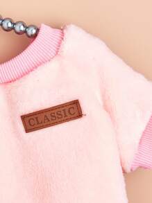 1入組字母圖案寵物運動衫 - 粉色 - 查看 5