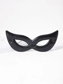 Party Cat Design Costume Eye Shield - Black - View 2