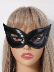 Party Cat Design Costume Eye Shield - Black - View 4