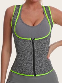 Thể Thao Ngoài Trời Huấn Luyện Vòng Eo Underbust Corset Định Hình Vòng Eo Huấn Luyện Corset - Xám - Xem 4