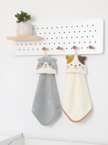 2pcs Cat Design Hand Towel - Multicolor - View 1