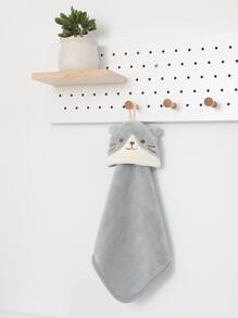 2pcs Cat Design Hand Towel - Multicolor - View 5