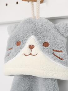 2pcs Cat Design Hand Towel - Multicolor - View 6