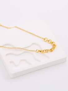 Circle Decor Bracelet - Yellow Gold - View 1