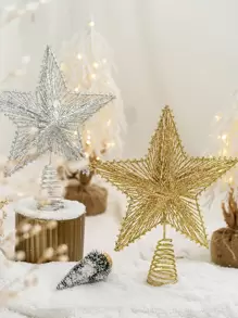 1入組隨機聖誕樹裝飾星星 - 彩色 - 查看 1