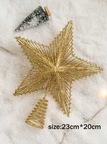 1入組隨機聖誕樹裝飾星星 - 彩色 - 查看 6