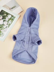 Tím Tươi Lá thư In Áo nỉ - Màu tím - Xem 3