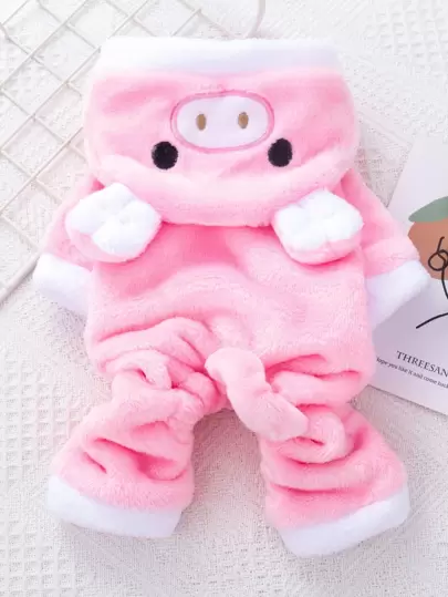 小豬設計寵物連身衣