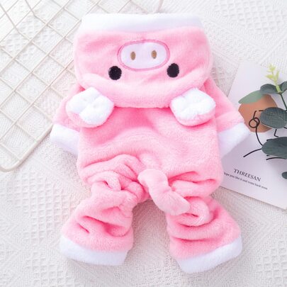 小豬設計寵物連身衣