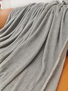 素色毯子 - 淺灰色 - 查看 3