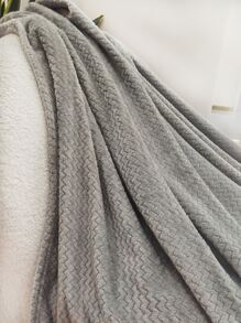素色毯子 - 淺灰色 - 查看 4