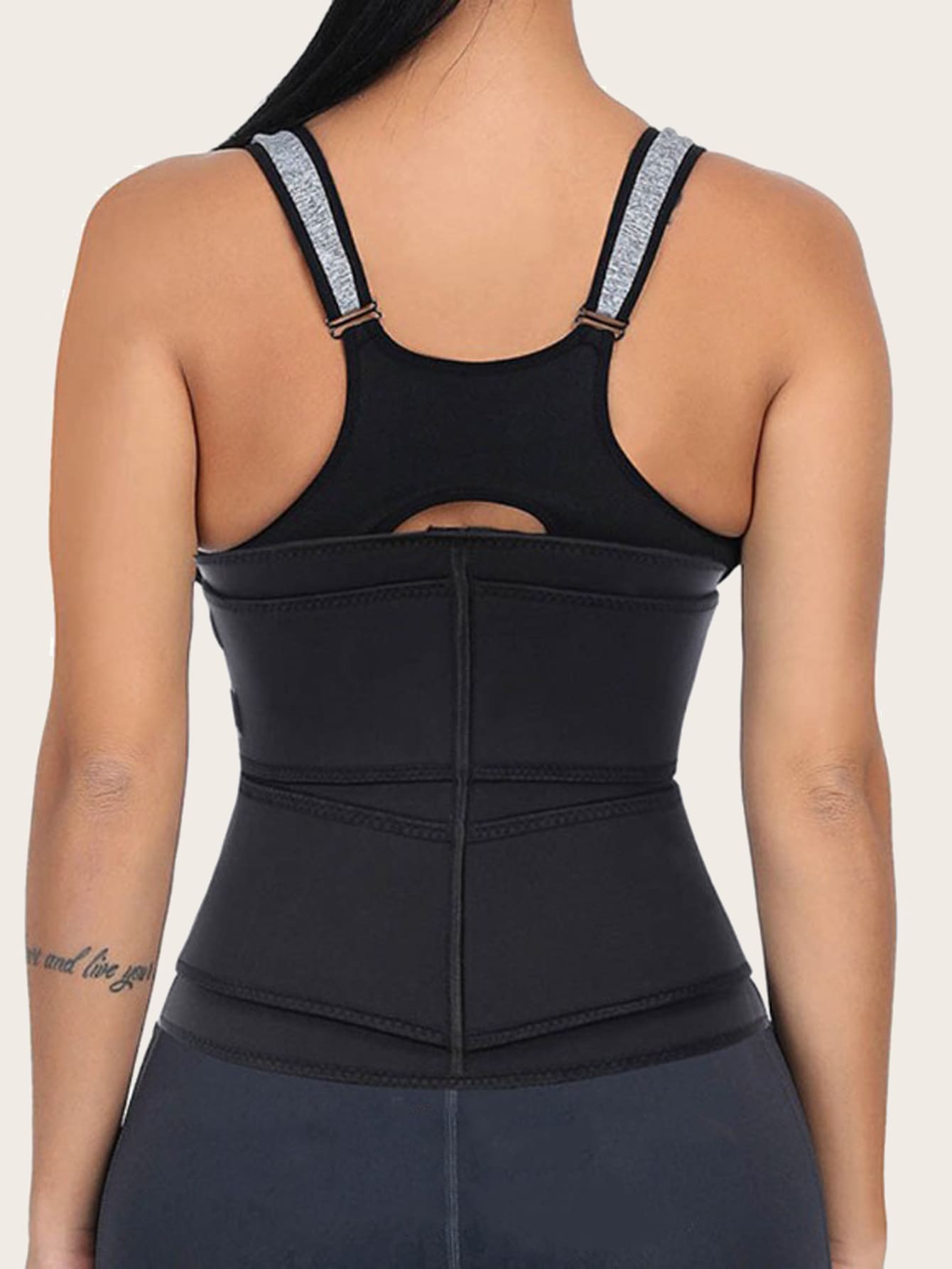 Sports Outdoor Synthetic Rubber Sports Yoga Fitness Corset Shapewear Waist Trainer Corset Gym Accessories Black Spring