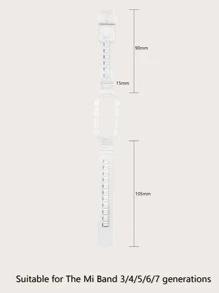 2 en 1 Funda para reloj & Correa de reloj compatible con Xiaomi - transparente - Ver 3