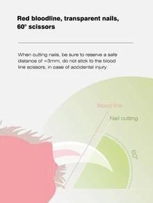 1 pieza Cortaúñas para mascotas con luz LED y lupa 5X - Blanco - Ver 7