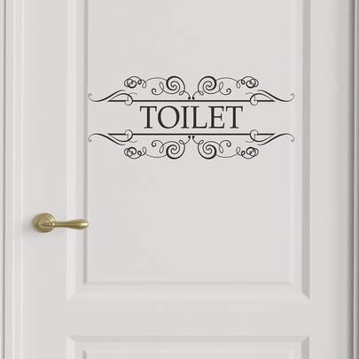 1pc Letter Graphic Wall Sticker