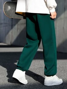 Claim Dot Quần thể thao Nam Dây kéo Túi Nhiệt đới - Màu xanh lá cây đậm - Xem 2