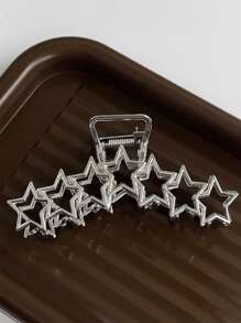 1 cái Móng Vuốt Tóc Thiết Kế Ngôi Sao Xương - Bạc - Xem 3