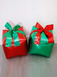 1 个 24 英寸圣诞礼品盒气球，圣诞节 - 彩色 - 查看 2