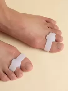 1 对肤色大脚趾保护套，男女通用 - 白色 - 查看 1