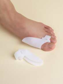 2入組素色腳趾保護套 - 白色 - 查看 1