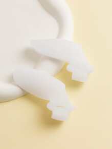 2入組素色腳趾保護套 - 白色 - 查看 4