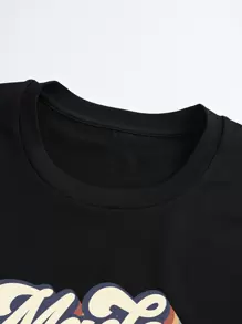 SHEIN LUNE Plus Slogan Graphic Tee, Made In The 70's, Women Summer Top