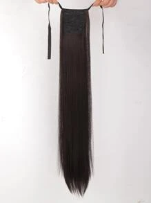 Extensión del pelo Coleta larga lisa - Marrón - Ver 3