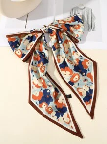 Floral Pattern Hair Band Boho For Summer Headband Turban Headband Sweatband, School Stuff, College, Headbands Fall Winter Hair Accessories For Women Bows For Vacation Outfits Woman Elegant Scarf Women Bandanas Soft Headwrap - Multicolor - View 2