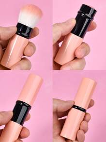 粉色伸缩腮红刷、散粉刷、粉底刷、遮瑕刷、腮红刷、修容刷、腮红刷、古铜粉刷、散粉刷、粉底刷、腮红刷 - 粉色 - 查看 4