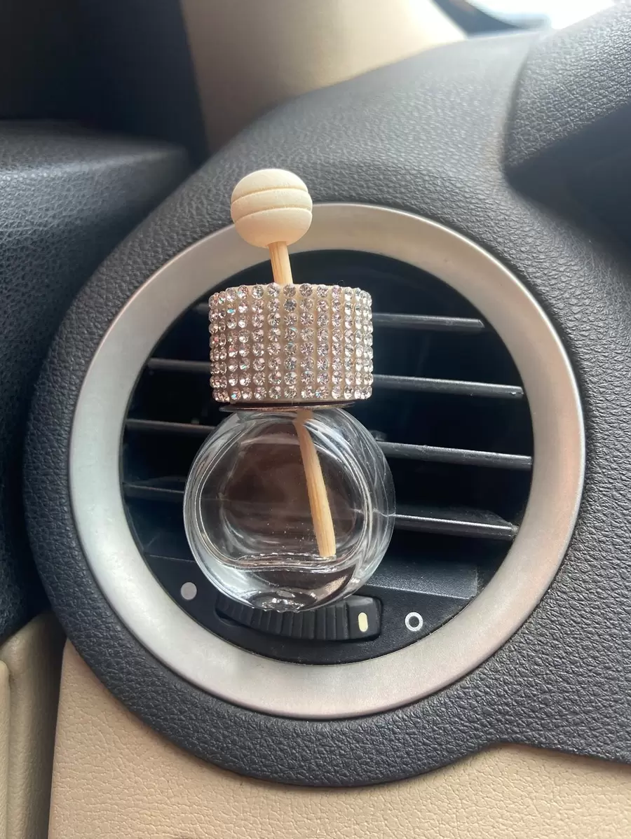 1pc Empty Bottle Design Car Ornament - Clear - View 1