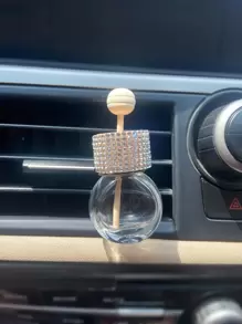 1pc Empty Bottle Design Car Ornament - Clear - View 3