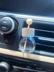 1pc Empty Bottle Design Car Ornament - Clear - View 4