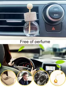 1pc Empty Bottle Design Car Ornament - Clear - View 5