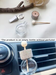 1pc Empty Bottle Design Car Ornament - Clear - View 6