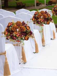 1PC Hoa Nhân Tạo Trà Lụa Hoa Hồng Bó Hoa Cúc Nhựa Cây Bó Hoa Cô Dâu Ngày Lễ Tình Nhân Cây Giả Trang Trí Đám Cưới Chất Liệu Vòng Hoa Tự Làm, Cô Dâu Cầm Hoa Cổ Tay Phụ Kiện Trang Trí, Trang Trí Xe Cưới, Trang Trí Vòm Có Vải Lanh, Nhà, Phòng Ăn, Phòng Ngủ, Trang Trí Bình Hoa, Trang Trí Tiệc Sinh Nhật Vật liệu Quà tặng Tết - Nhiều màu - Xem 5