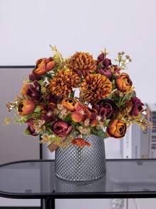 1PC Hoa Nhân Tạo Trà Lụa Hoa Hồng Bó Hoa Cúc Nhựa Cây Bó Hoa Cô Dâu Ngày Lễ Tình Nhân Cây Giả Trang Trí Đám Cưới Chất Liệu Vòng Hoa Tự Làm, Cô Dâu Cầm Hoa Cổ Tay Phụ Kiện Trang Trí, Trang Trí Xe Cưới, Trang Trí Vòm Có Vải Lanh, Nhà, Phòng Ăn, Phòng Ngủ, Trang Trí Bình Hoa, Trang Trí Tiệc Sinh Nhật Vật liệu Quà tặng Tết - Nhiều màu - Xem 7