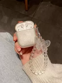 1个激光闪光保护壳 + 蝴蝶结装饰闪光保护套，兼容苹果 2/3，防震保护套，兼容 Pro/Pro 2/Pro 3，新款第四代 - 無色 - 查看 4