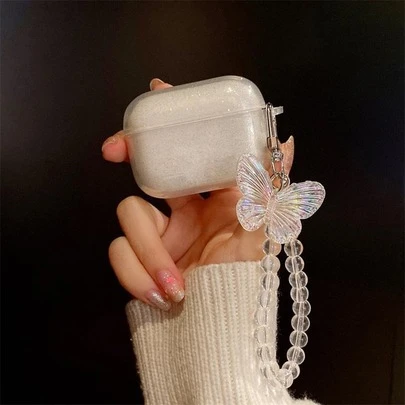 1个激光闪光保护壳 + 蝴蝶结装饰闪光保护套，兼容苹果 2/3，防震保护套，兼容 Pro/Pro 2/Pro 3，新款第四代