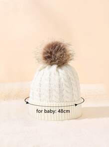 2入組極簡風格嬰兒帽套裝