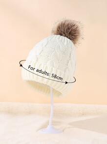 2入組極簡風格嬰兒帽套裝