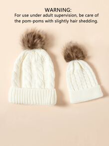 2入組極簡風格嬰兒帽套裝