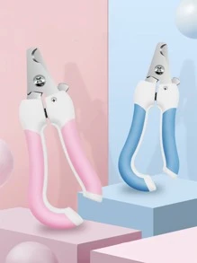 1入組隨機色不銹鋼寵物指甲剪